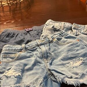 3 Stylish Denim and Navy Kids Shorts